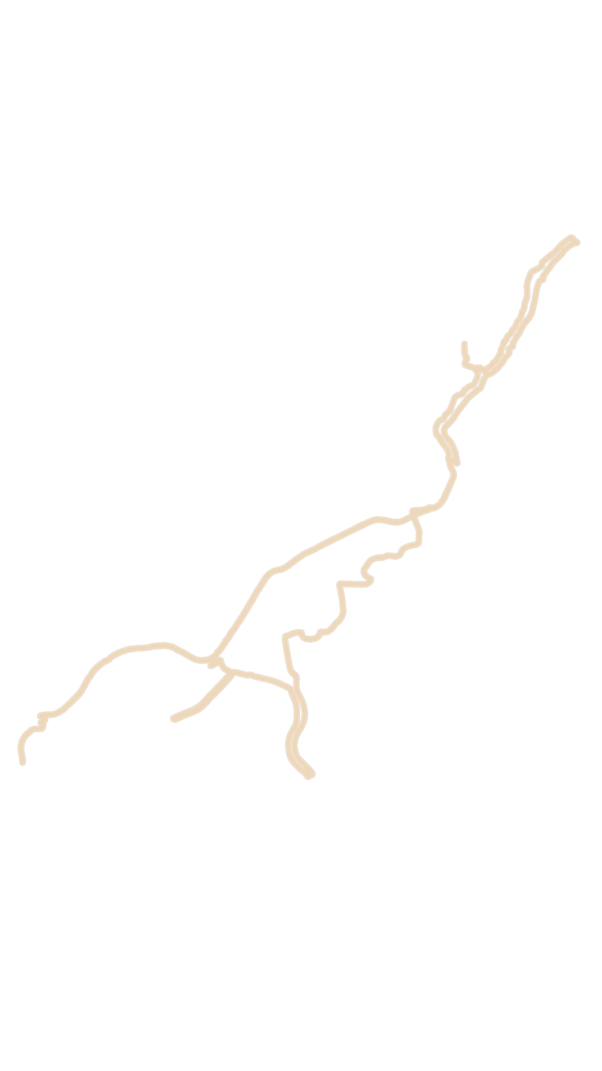 biblically accurate marathon route (tattooed on leg)